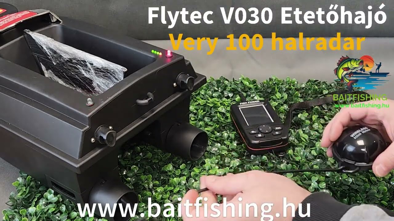 Flytec V030 etetőhaj&oacute; &eacute;s very 100 halradar baitfishing.hu