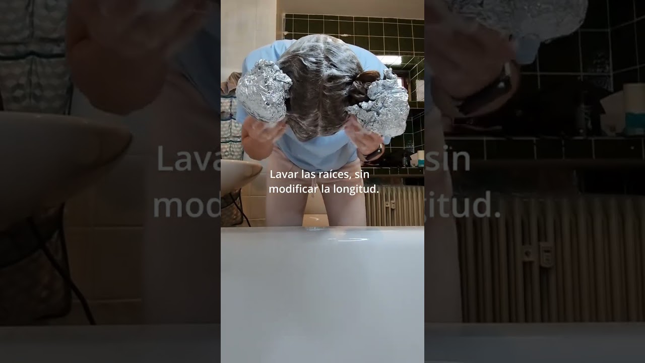 &iexcl;Lavar solo las ra&iacute;ces &mdash; sin tocar el largo!