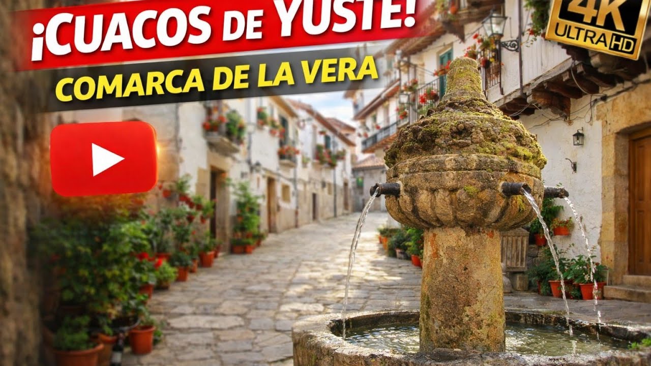 CUACOS DE YUSTE y CEMENTERIO ALEMAN en la Comarca de la Vera, C&aacute;ceres, Extremadura.