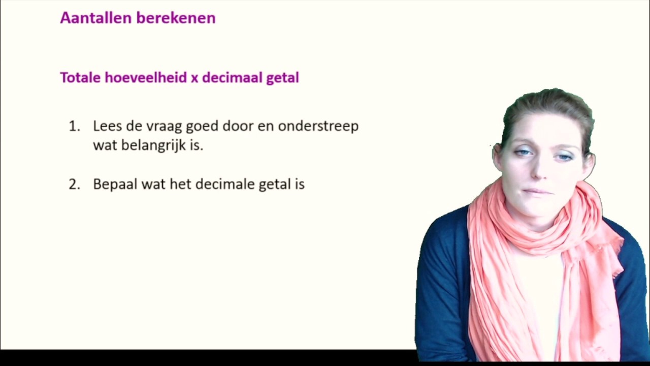 Procenten   aantallen berekenen