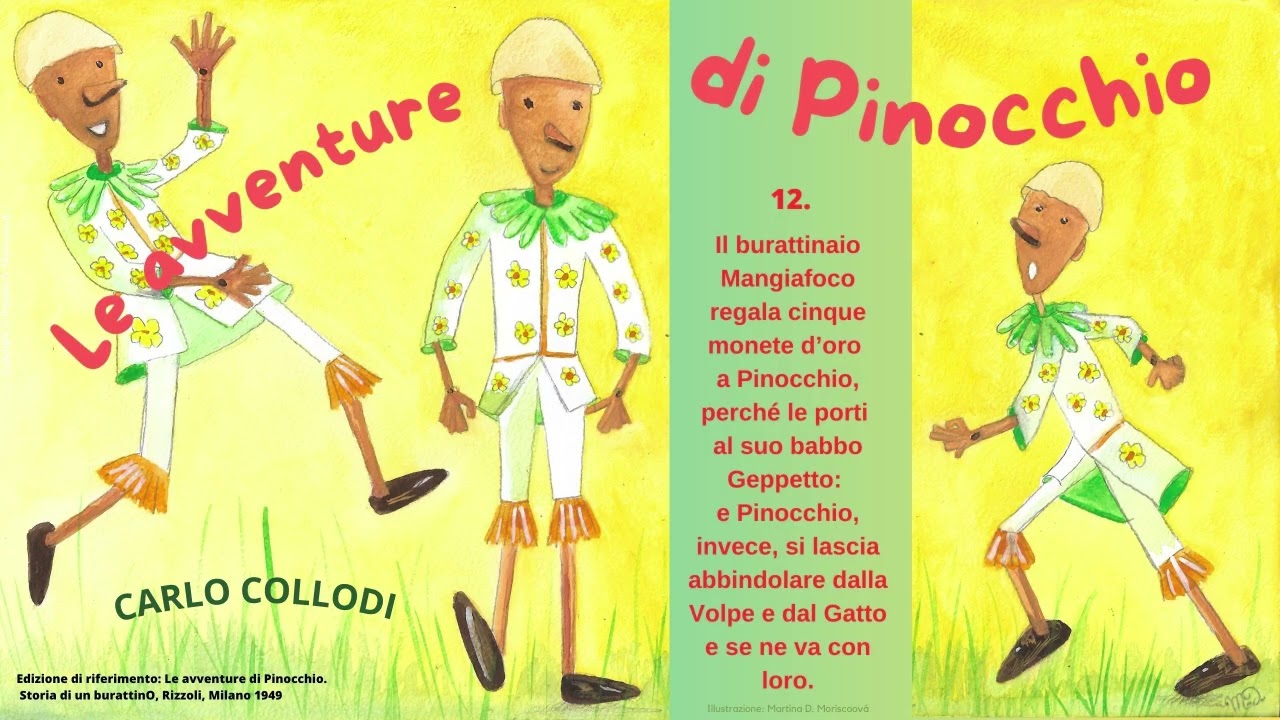 12. Capitolo – Le avventure di Pinocchio – Carlo Collodi – audio – lettura del libro - 12/36