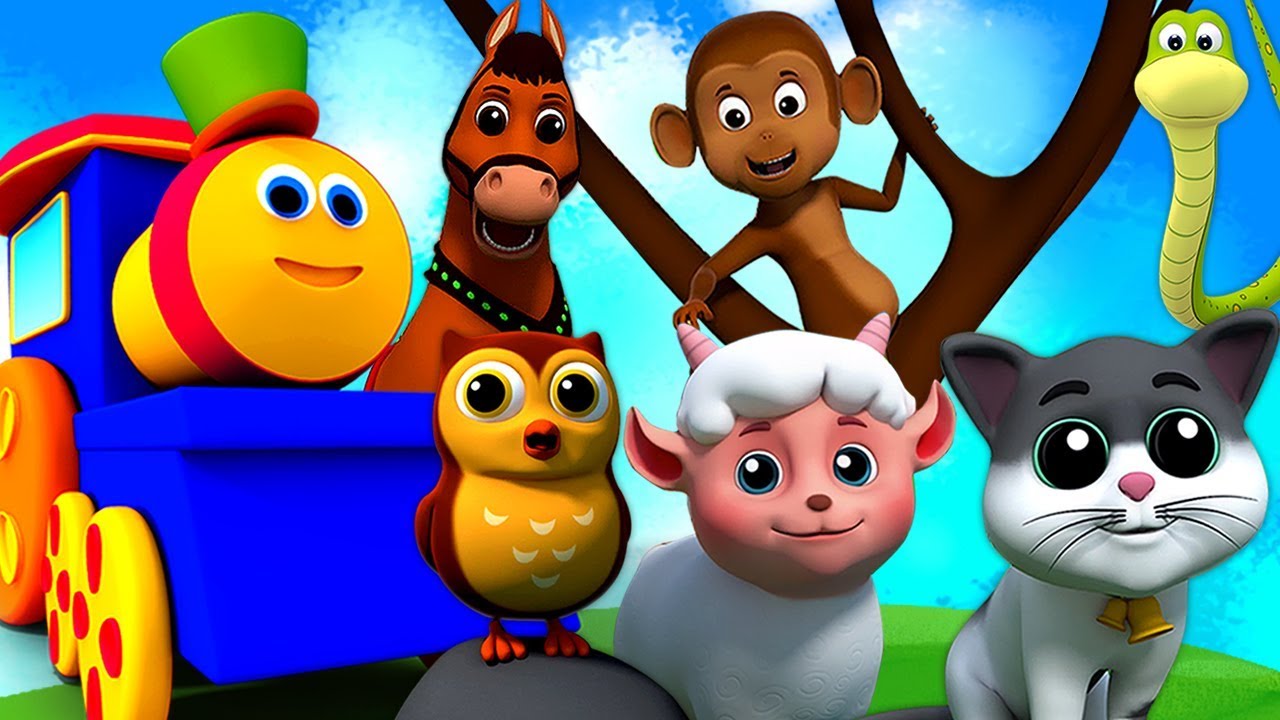 animale du son chanson | Bob Train Animal Sound Song | Bob The Train Française | chansons de bébé