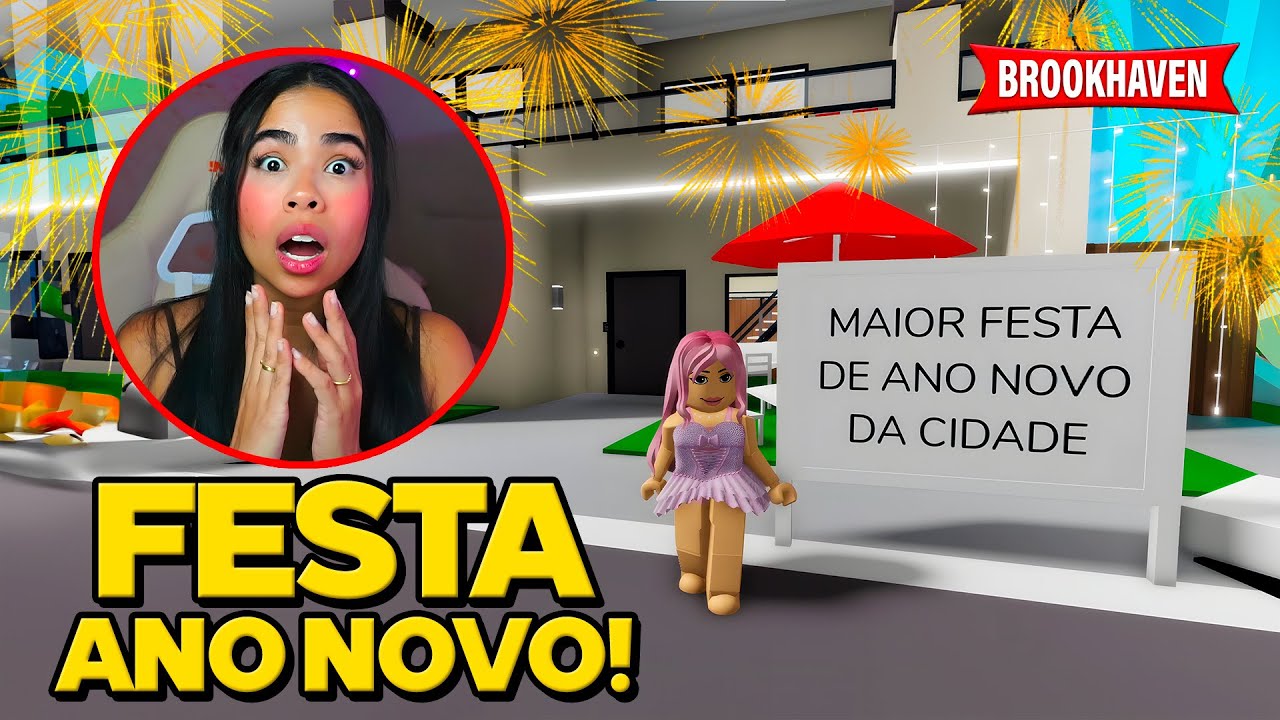 CRIEI A MAIOR FESTA DE ANO NOVO EM BROOKHAVEN 