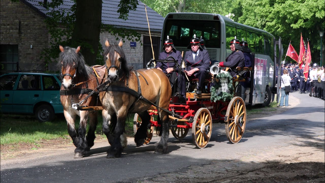 Die „Oma“ der Feuerwehr Klandorf (Koebe Handdruckspritze)
