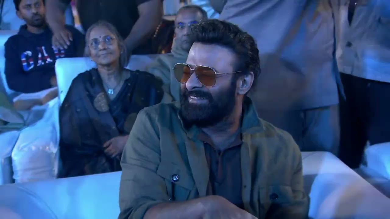 Rebel Star Prabhas Grand Entry at The RajaSaab Pre-Release Event | Maruthi | Thaman