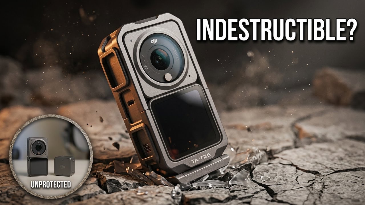 Rugged and Durable Camera Cage for DJI Action 2!