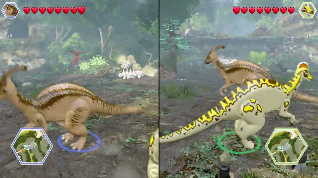 Quien gana pelea de dinosaurios medianos lego Jurassic World