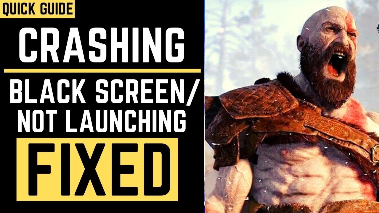 God Of War Crash Fix PC | Black Screen | Crashing| Stuck On Loading screen | God Of War Freezing