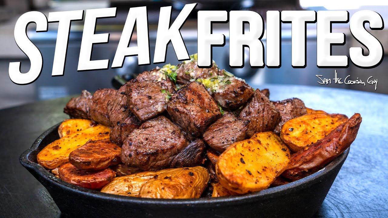 THE BEST STEAK FRITES (W/ WAGYU BEEF!) | SAM THE COOKING GUY 4K