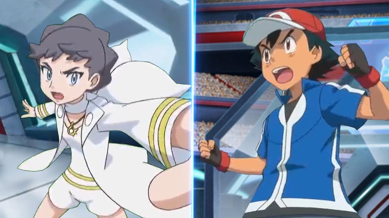 Pokemon Battle USUM: Kalos Ash Vs Diantha (Pokemon Ash League Rematch)