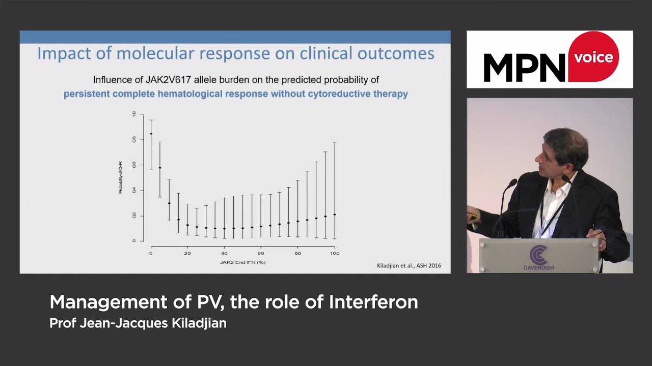 Management of PV, the role of interferon