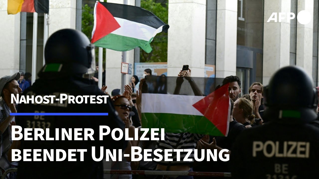 Berlin: Polizei beendet Anti-Israel-Protest an Humboldt-Uni | AFP
