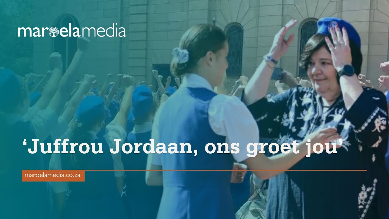 ‘Juffrou Jordaan, ons groet jou’