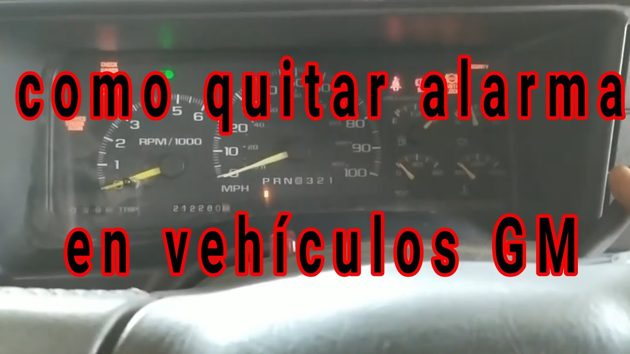 Como quitar desactivar alarma de GM Chevrolet  fácil y rápido