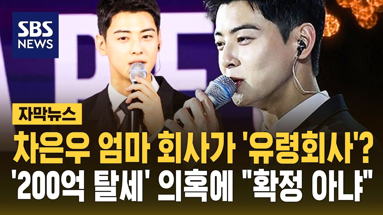 차은우, 엄마 회사가 '유령회사'?...'2백억 탈세' 의혹에 