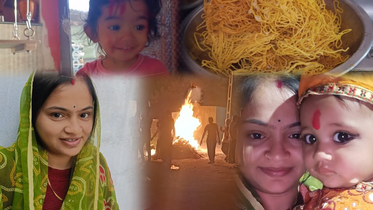 Holi matana darshan karva gya.. ananya ne kone bagadi.. frist holi  🤔🤔 #viral #vlog #gujrati #ananya