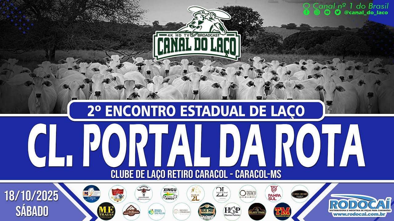 2&ordm; ENCONTRO ESTADUAL DE LA&Ccedil;O - CLUBE DE LA&Ccedil;O PORTAL DA ROTA - CARACOL - MS
