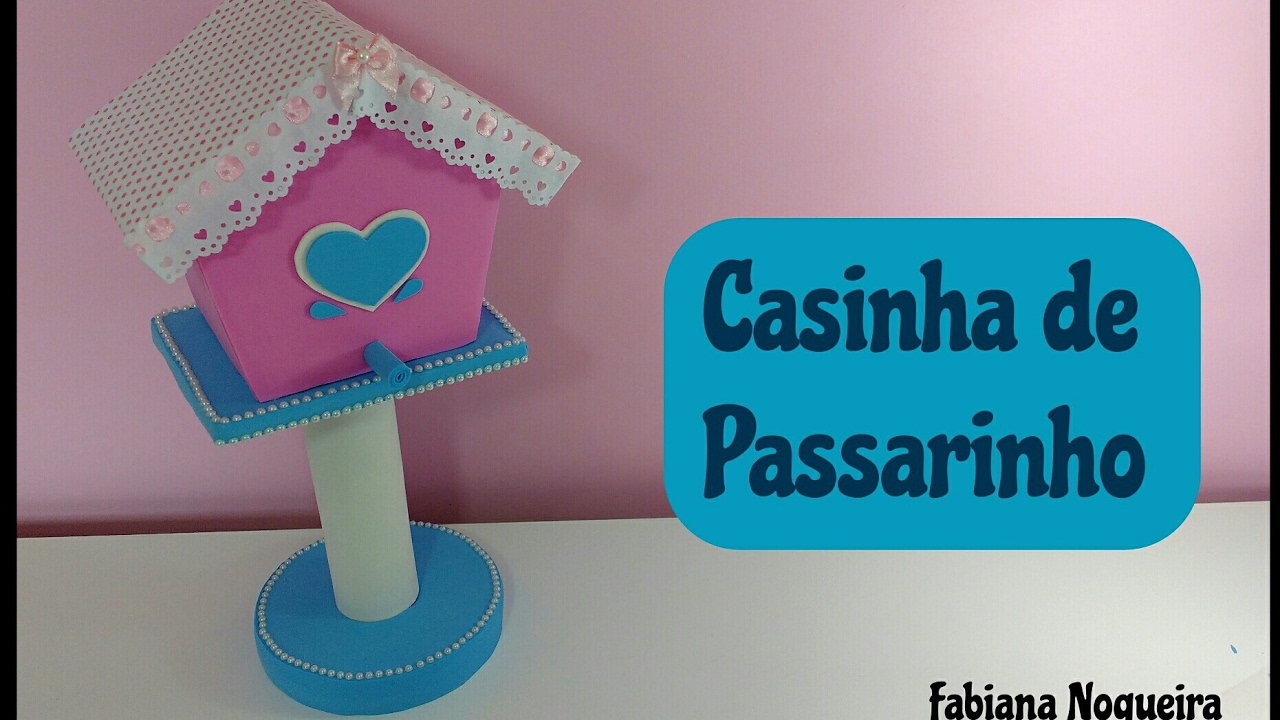 Casinha de Passarinho Estilo Provençal / Feita com Papelão 💖🐤