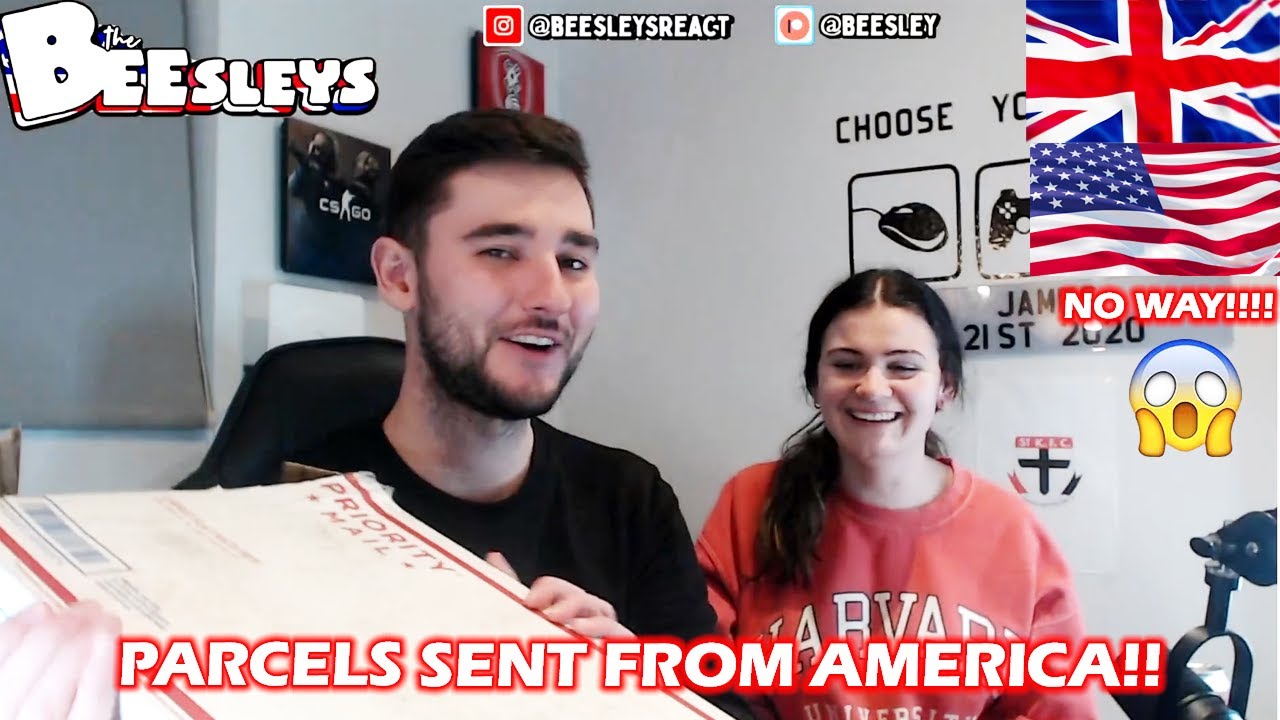 British Couple Open Surprise Parcels From America! (WOW!)