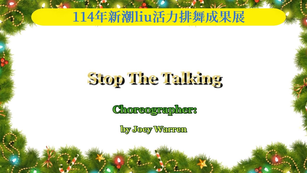 58  Stop The Talking Line Dance
