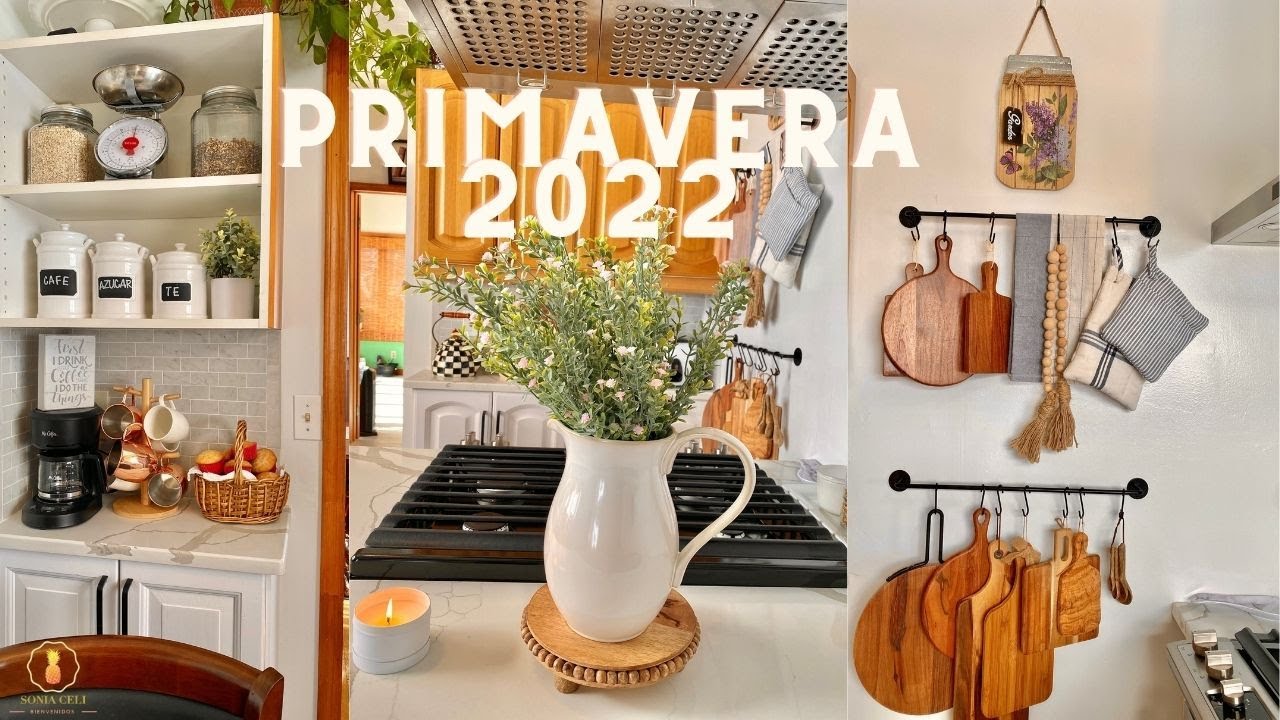 🌷PRIMAVERA 2022🌷IDEAS sencillas PARA  decorar COCINA pequeña🌷SPRING DECOR 2022🌷 #SONIACELI