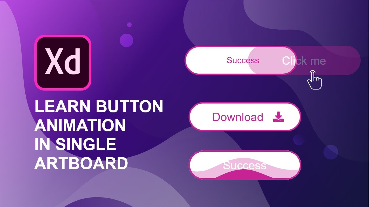 Button Animations using single Artboard in Adobe Xd