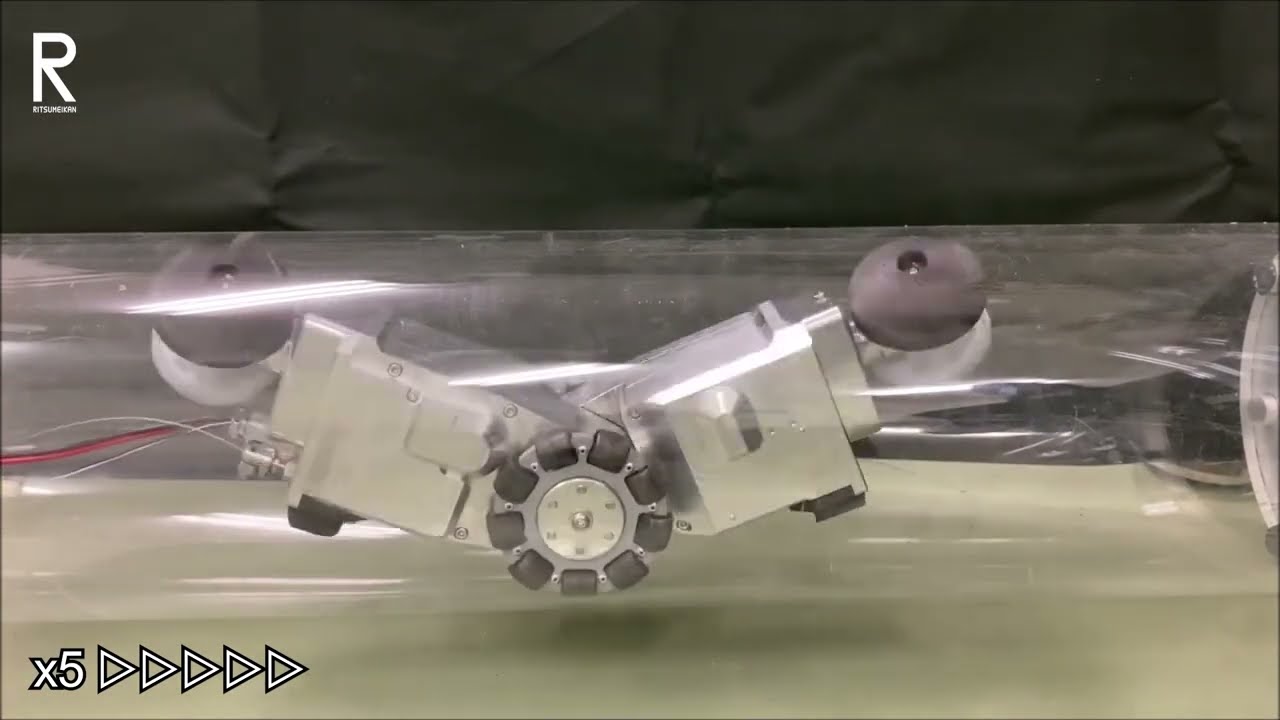 A V-shaped In-Pipe Robot to Travel through Complex Winding Pathways in Three Dimensions
