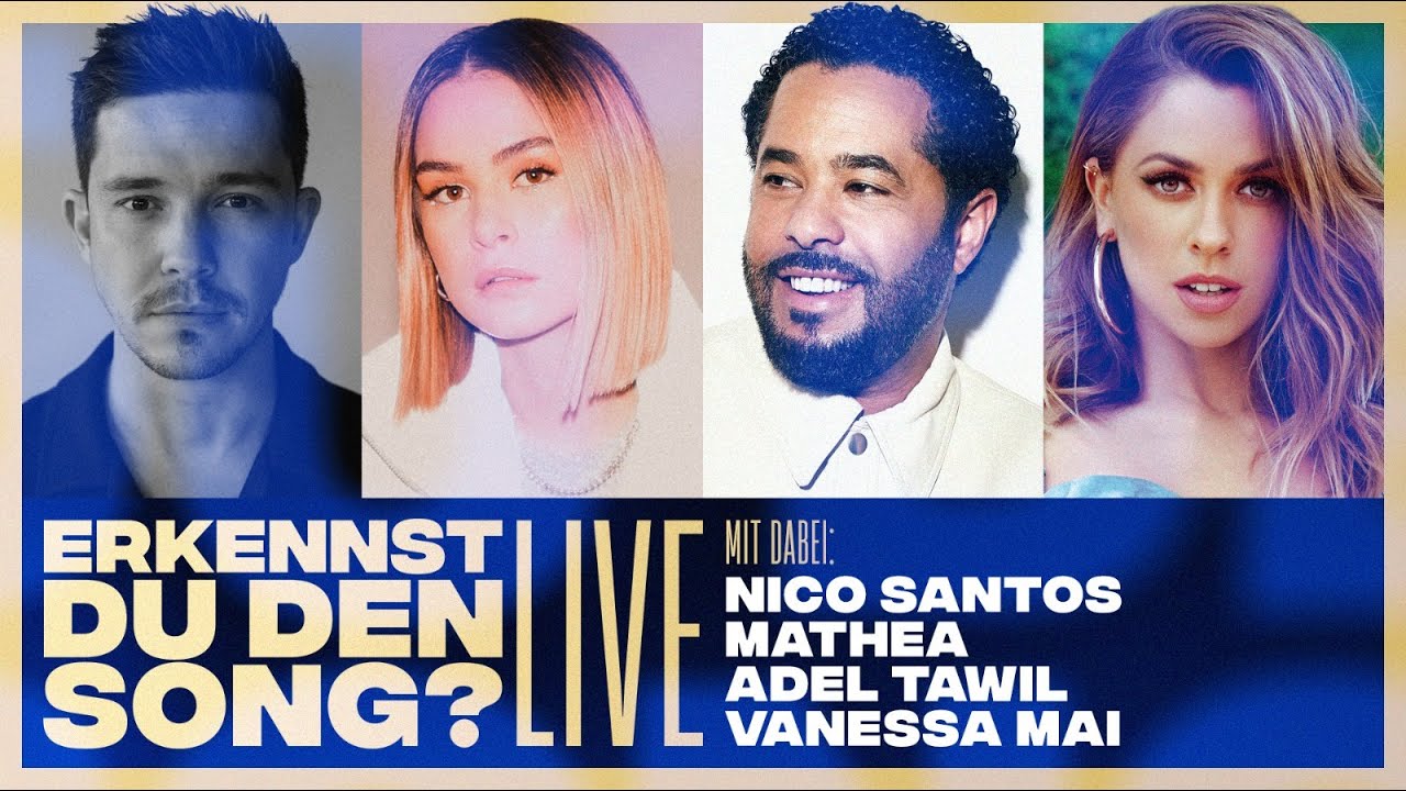 Erkennst DU den Song? | 🔴LIVE (mit Nico Santos, Vanessa Mai, Adel Tawil & MATHEA)