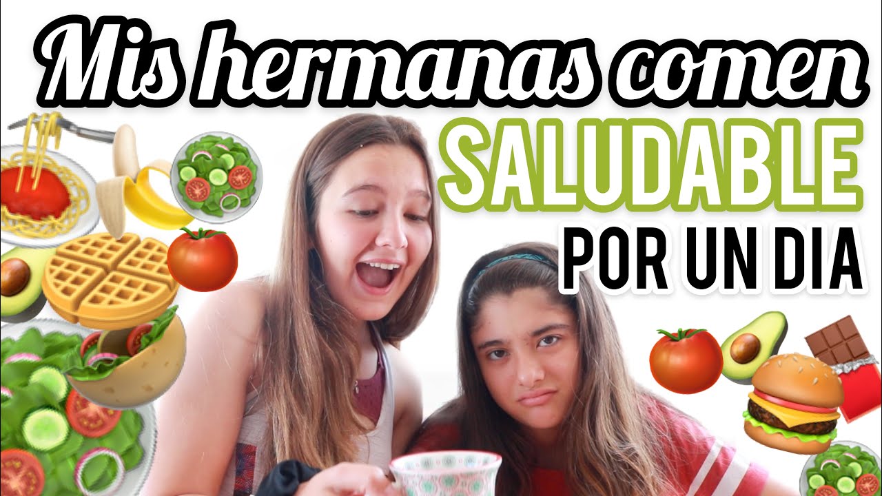 YO DECIDO lo que comen MIS HERMANAS en un día