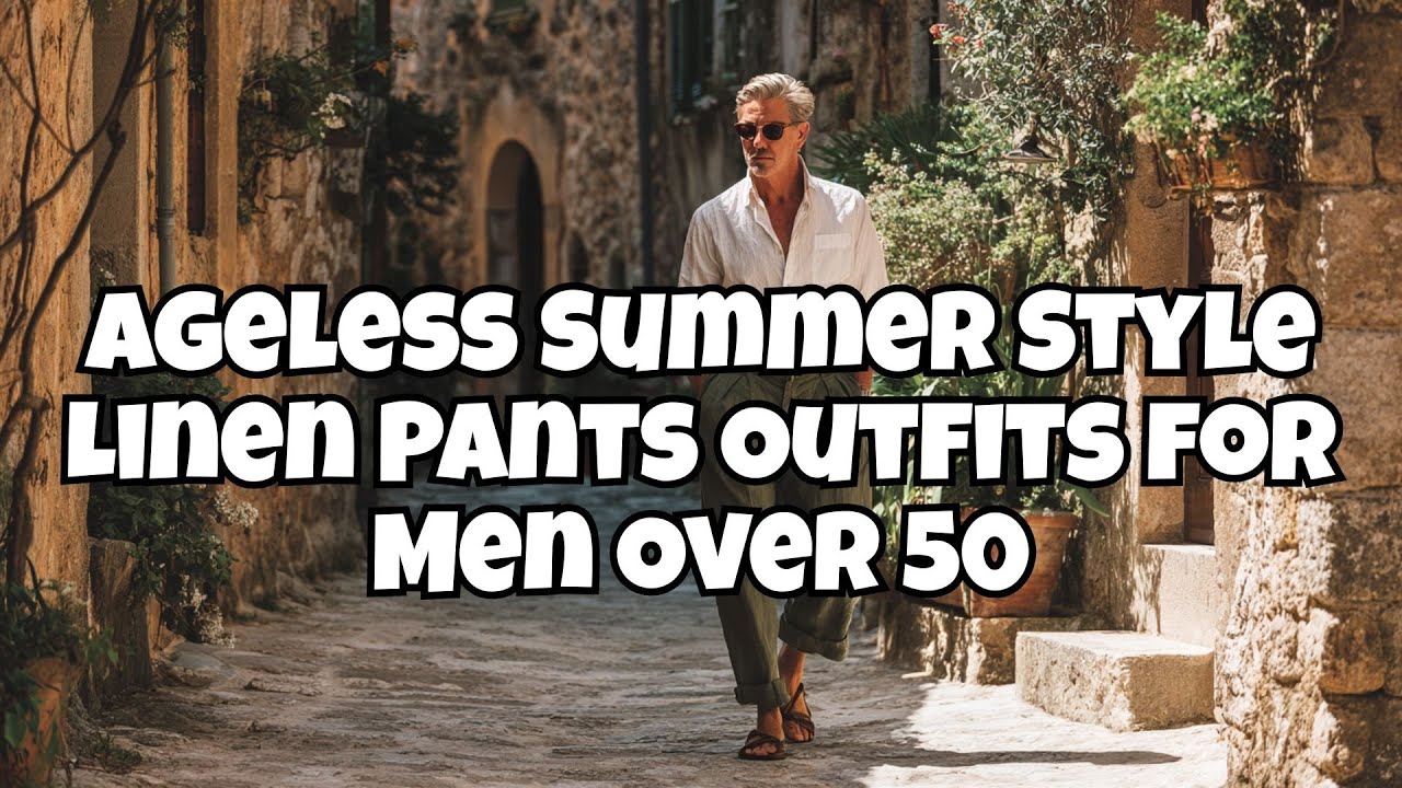 Ageless Summer Style Linen Pants Outfits For Men Over 50