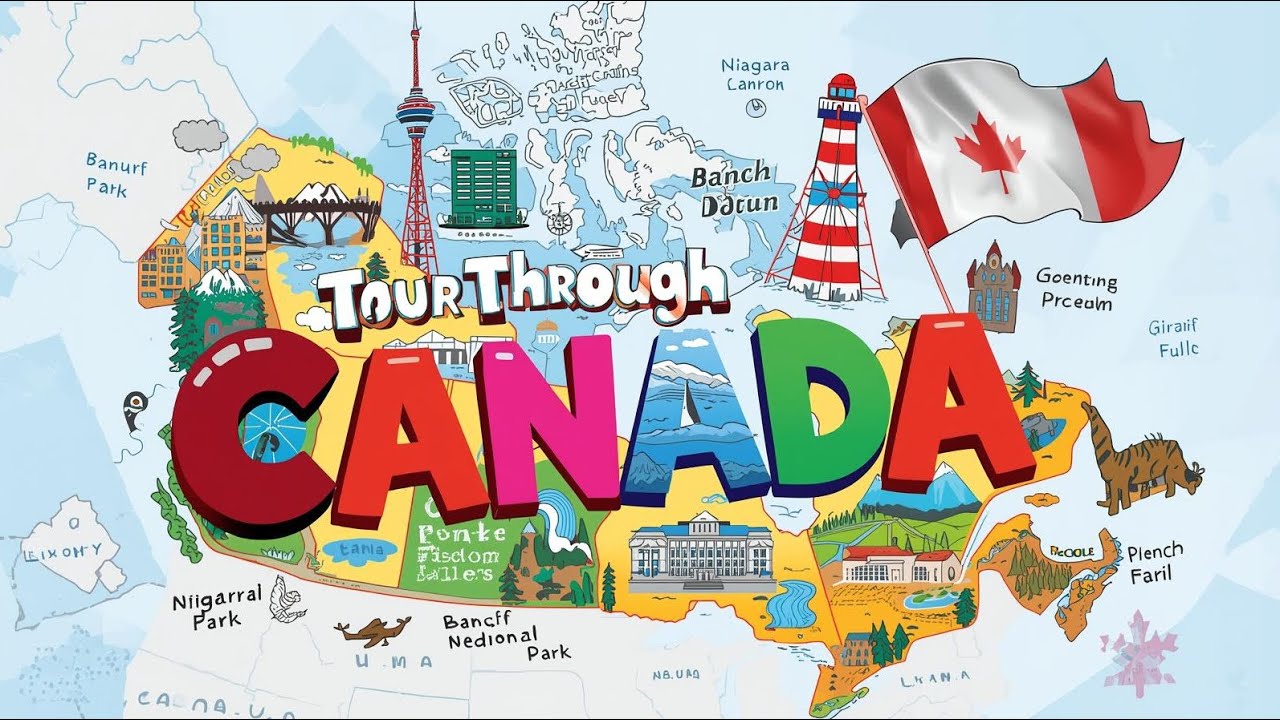 🍁 Travel Across Canada Song | Kids Learning Video | Famous Canadian Landmarks