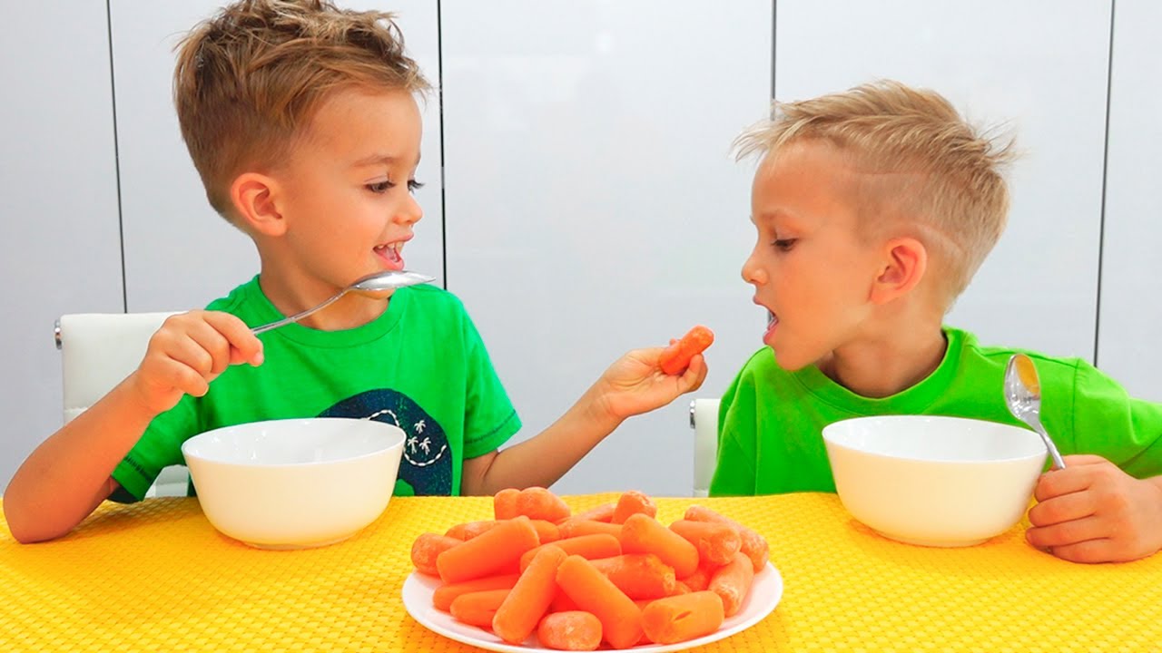 Yes Yes Vegetables Song with Vlad and Niki - Funny stories for kids