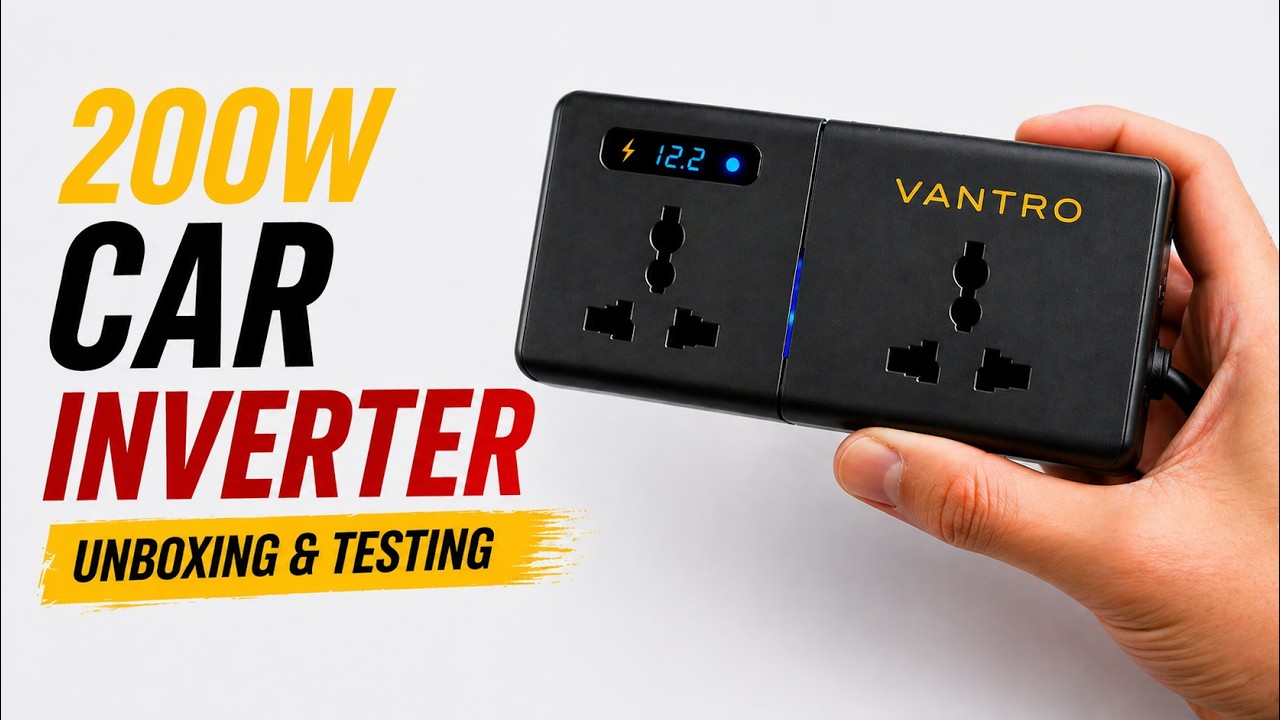 CAR LAPTOP CHARGER UNBOXING & TESTING | VANTRO 200W CHARGER | FAST CHARGING??