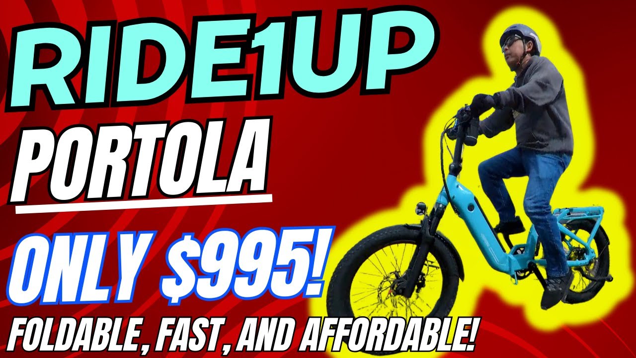 Ride1Up Portola - At $995, This May Be The Best Performing Foldable Ebike Around for The Money!