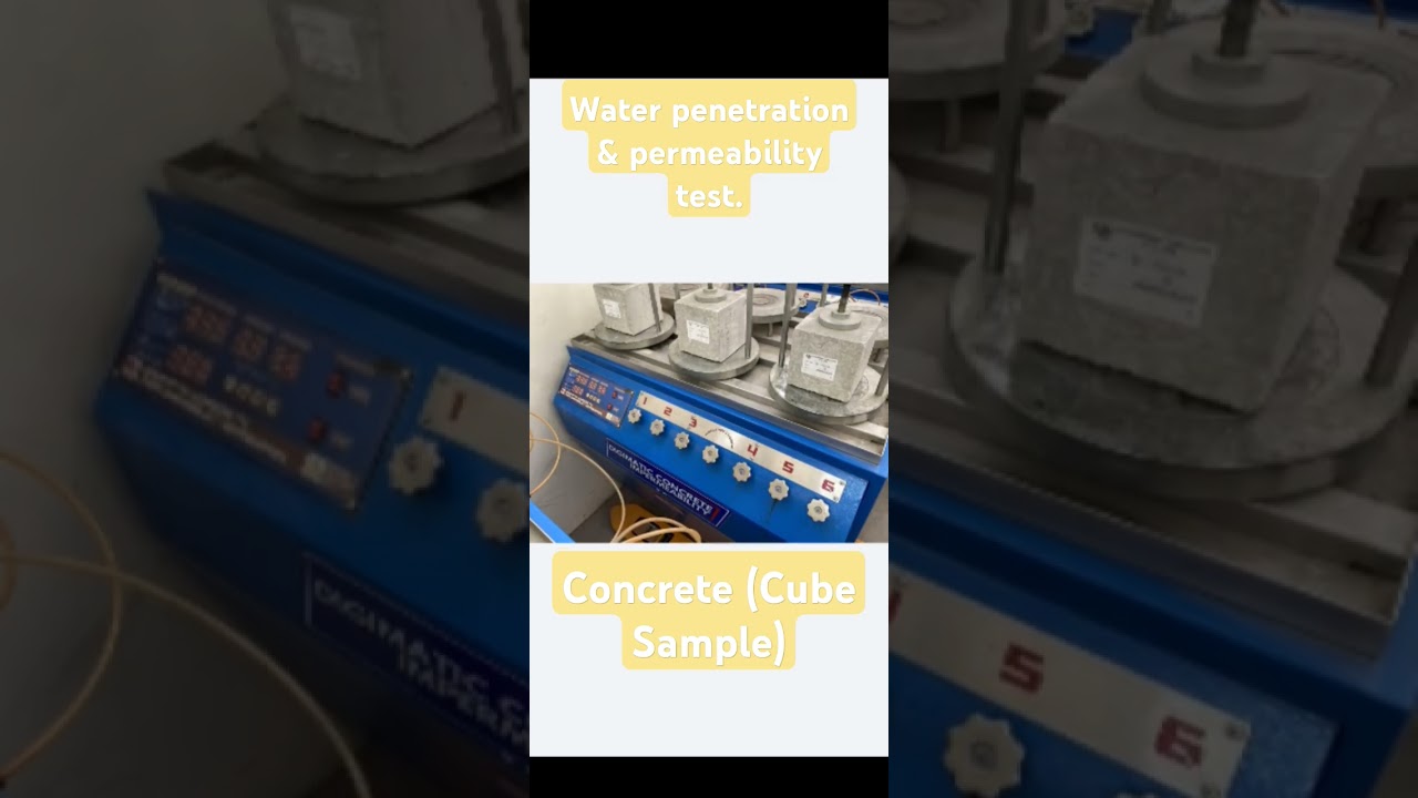 Water penetration & permeability test - Concrete (Cube Sample) #Shorts #civilengineering
