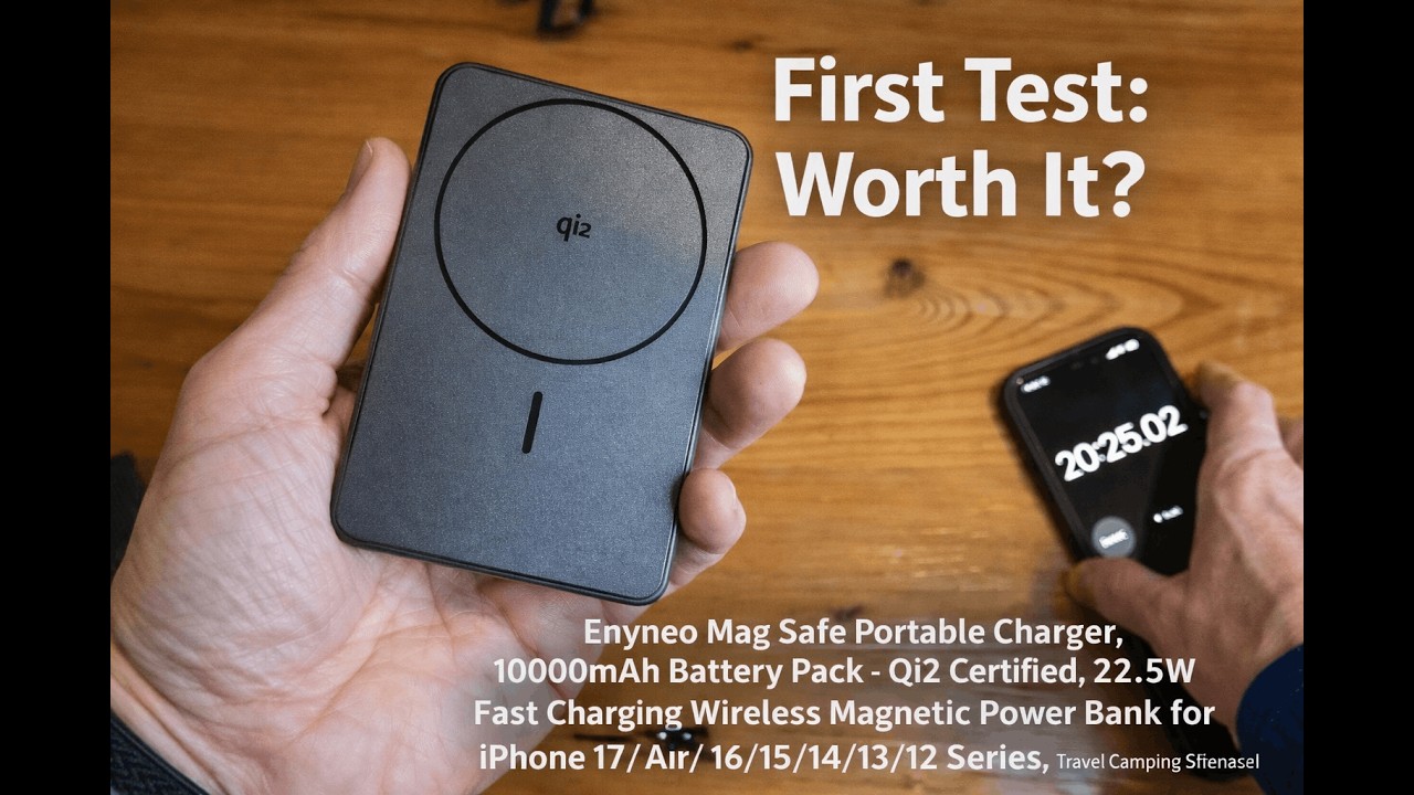 Is This the Best Magnetic Power Bank for iPhone? Enyneo 10000mAh Qi2 22.5W Fast Charging Review