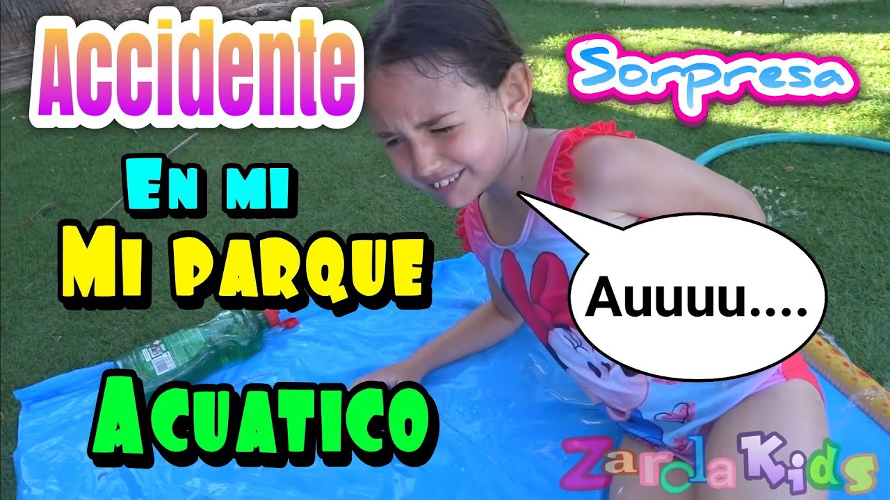 Me caigo en parque acuatico sorpresa!!😱😱OMG Papa me prepara un parque acuatico