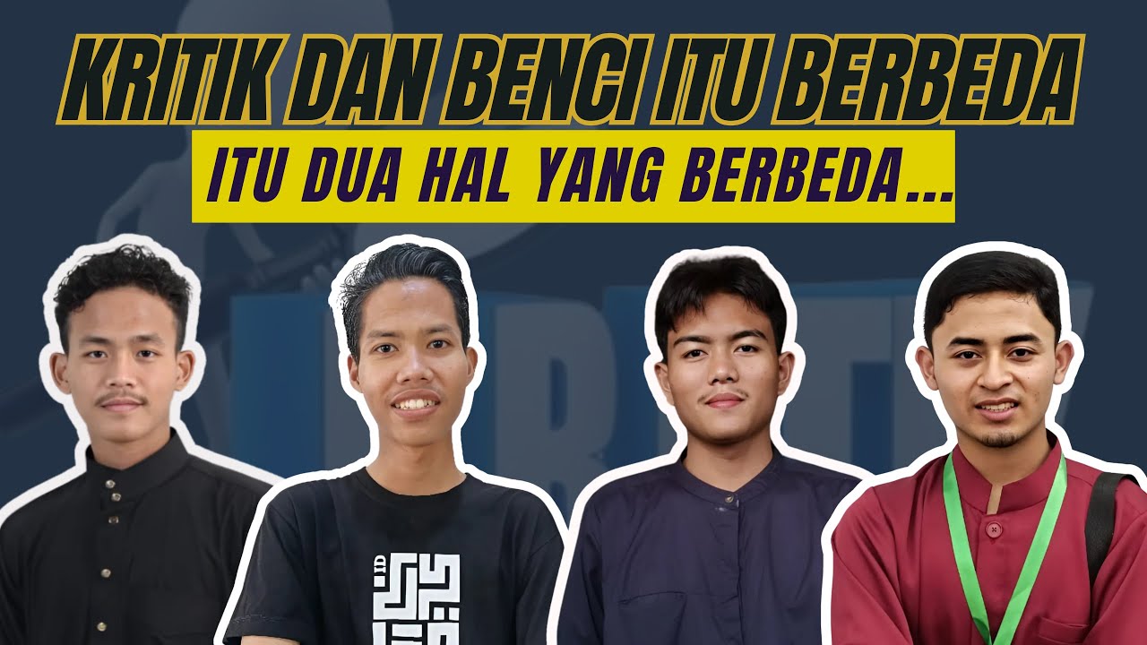 KRITIK KITA BUKAN BERARTI BENCI‼️