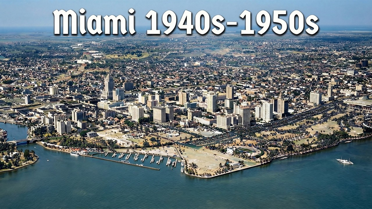 Miami 1940s&ndash;50s: Before It Became America&rsquo;s Playground (AI Reconstruction)