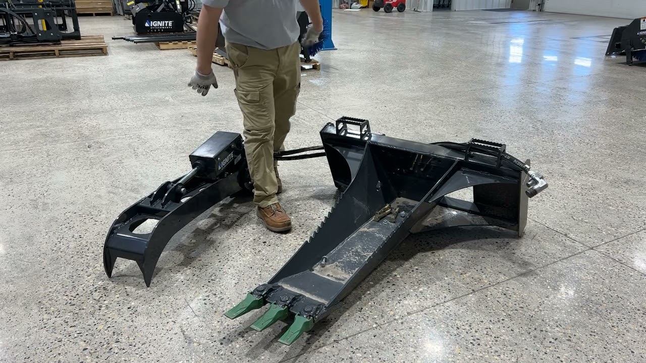 Stump Bucket Grapple &ndash; Remove Stumps & Concrete | Ignite Attachments