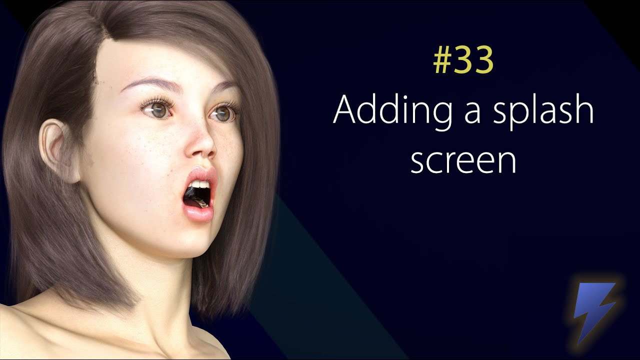 Ren'Py #33 Adding a splash screen.
