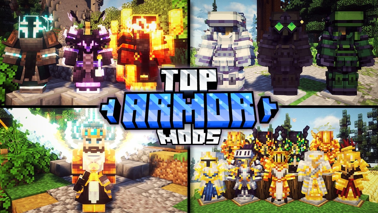 Топ-10 модов на броню для Minecraft (Forge/Fabric)