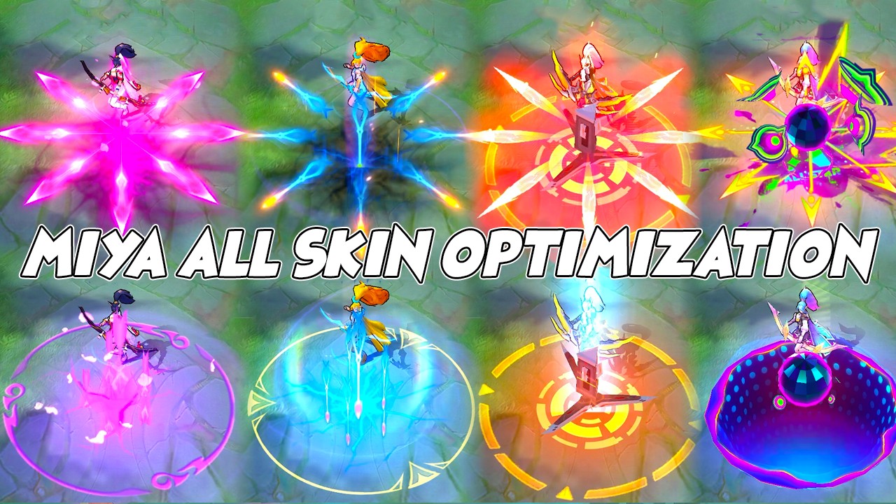 Miya All Skin NEW Optimization VS OLD Skill Effects