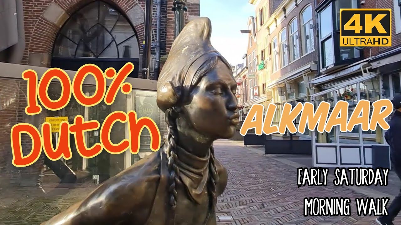 Early Saturday Morning in Alkmaar | Real Dutch City to Explore | World Famous Cheese Market
