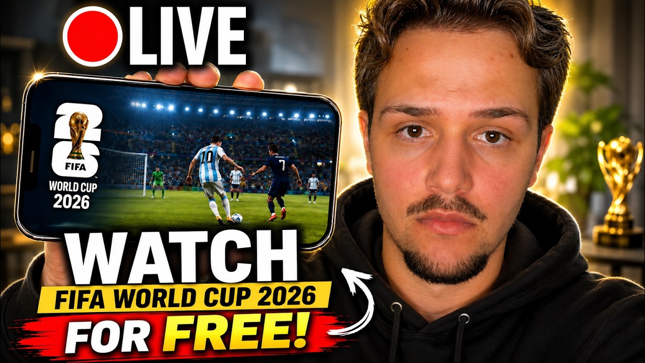 How to Watch FIFA World Cup 2026 for FREE! All Games! ⚽Live Stream Tutorial