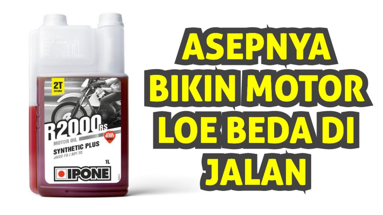 IPONE R2000rs - cek asap knalpot oli samping ipone