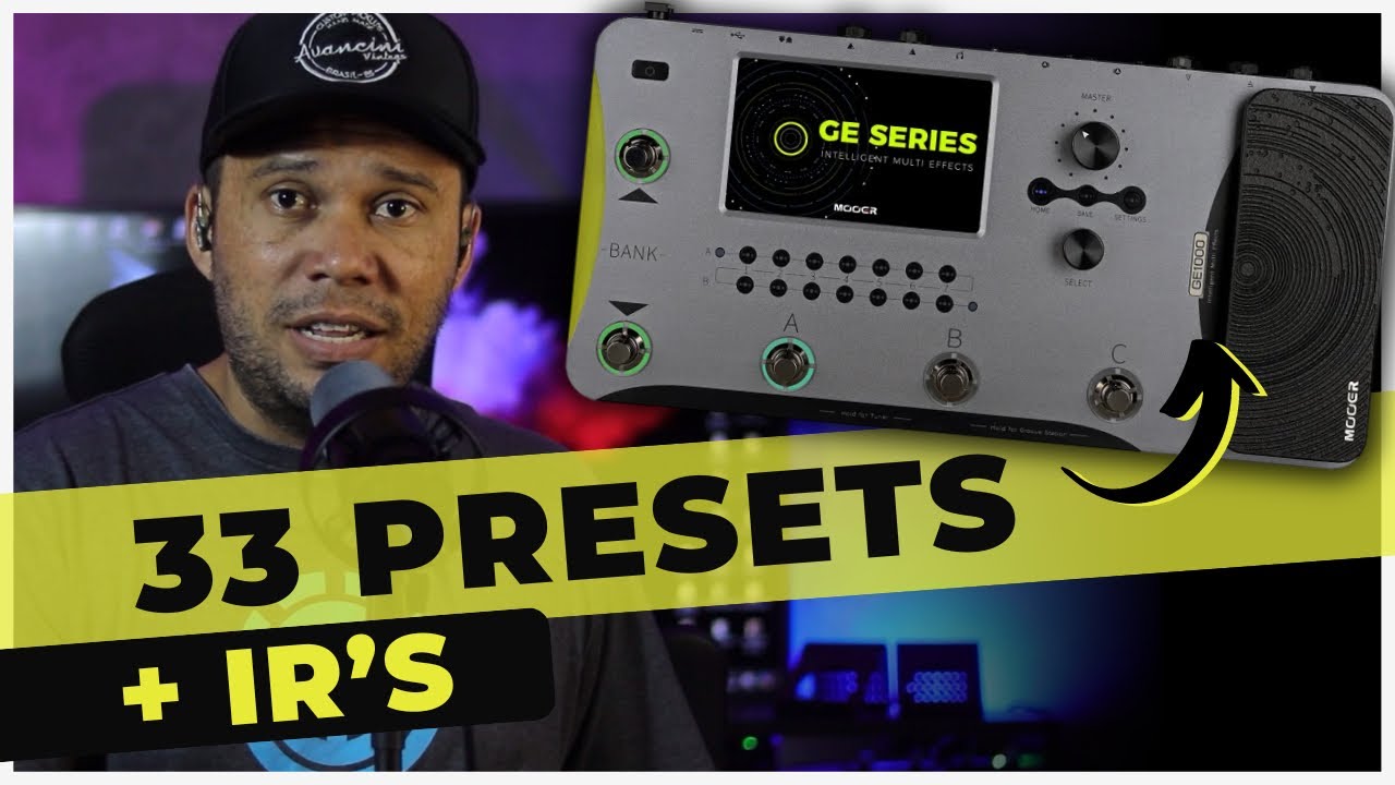 MOOER GE1000 PRESETS | LOW GAIN - HI GAIN - WORSHIP - CLEAN - LEAD - CRUNCH - SOLO 🔥