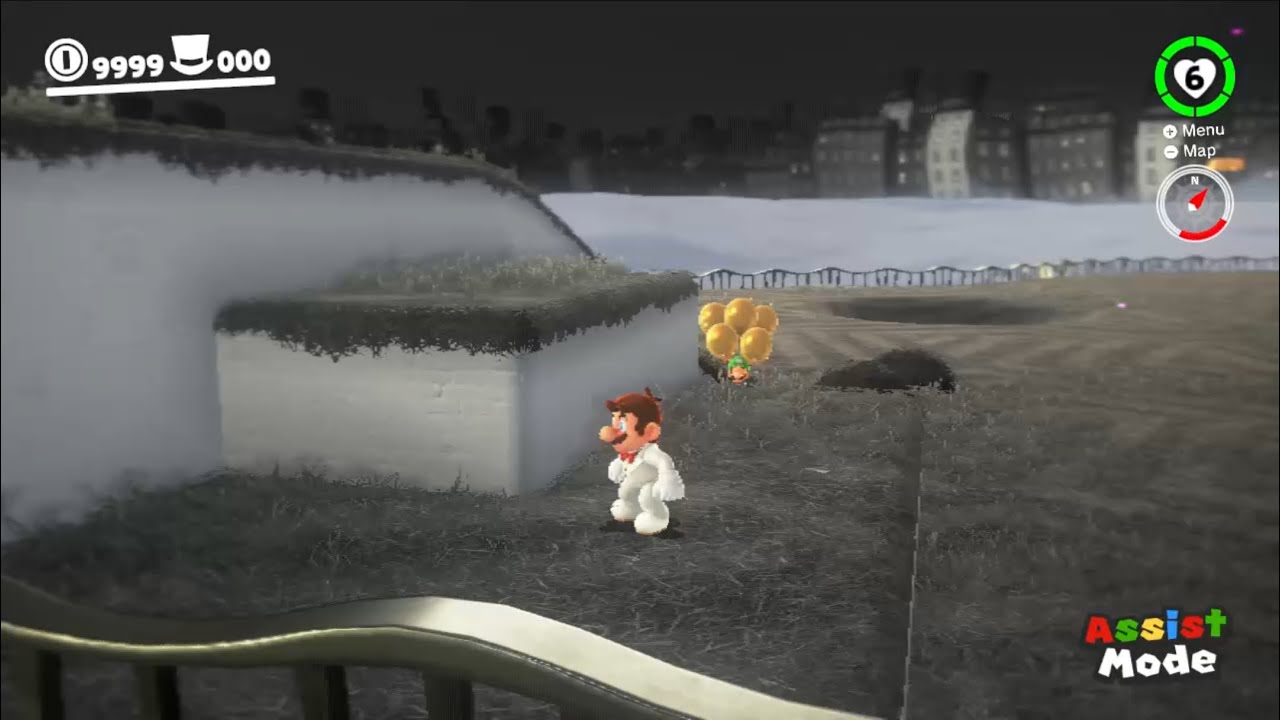Super Mario Odyssey | Invisible Cappy Glitch in Cap Kingdom