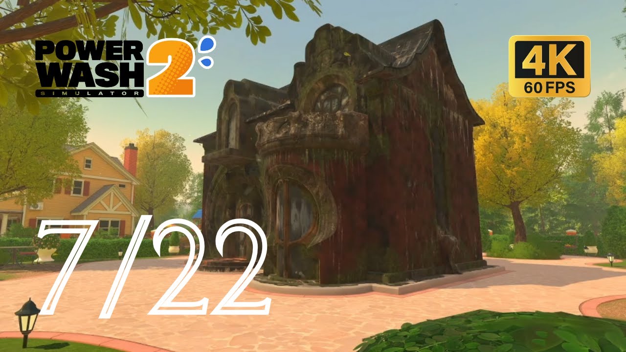 PowerWash Simulator 2 - (Bandstand / Mobility Scooter / Noveau House) - No Commentary - [4K 60FPS]