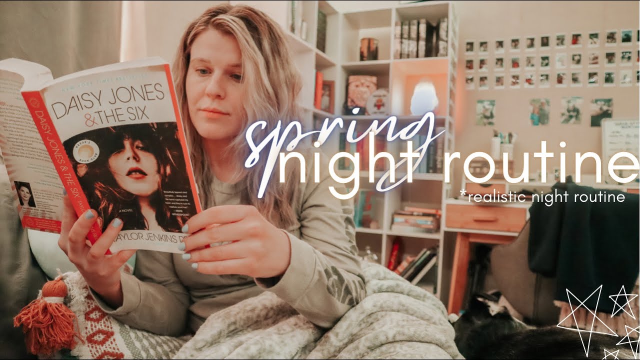 Spring Night Routine | ✨realistic night routine + currently reading ✨